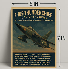 F-105 Thunderchief Icon of the Skies Poster PosterGoat