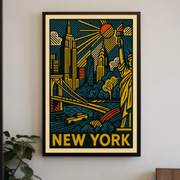 New York Cityscape Poster