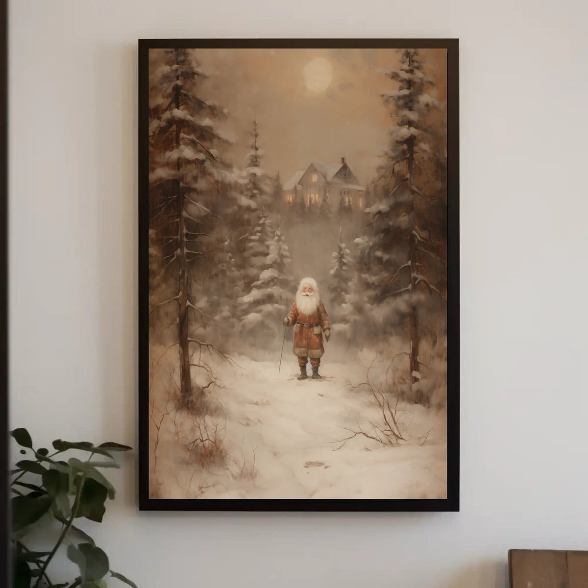 Winter Wonderland With Santa Poster