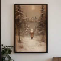 Winter Wonderland With Santa Poster