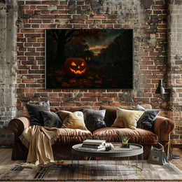 Halloween Night Gothic City Night Collector Poster
