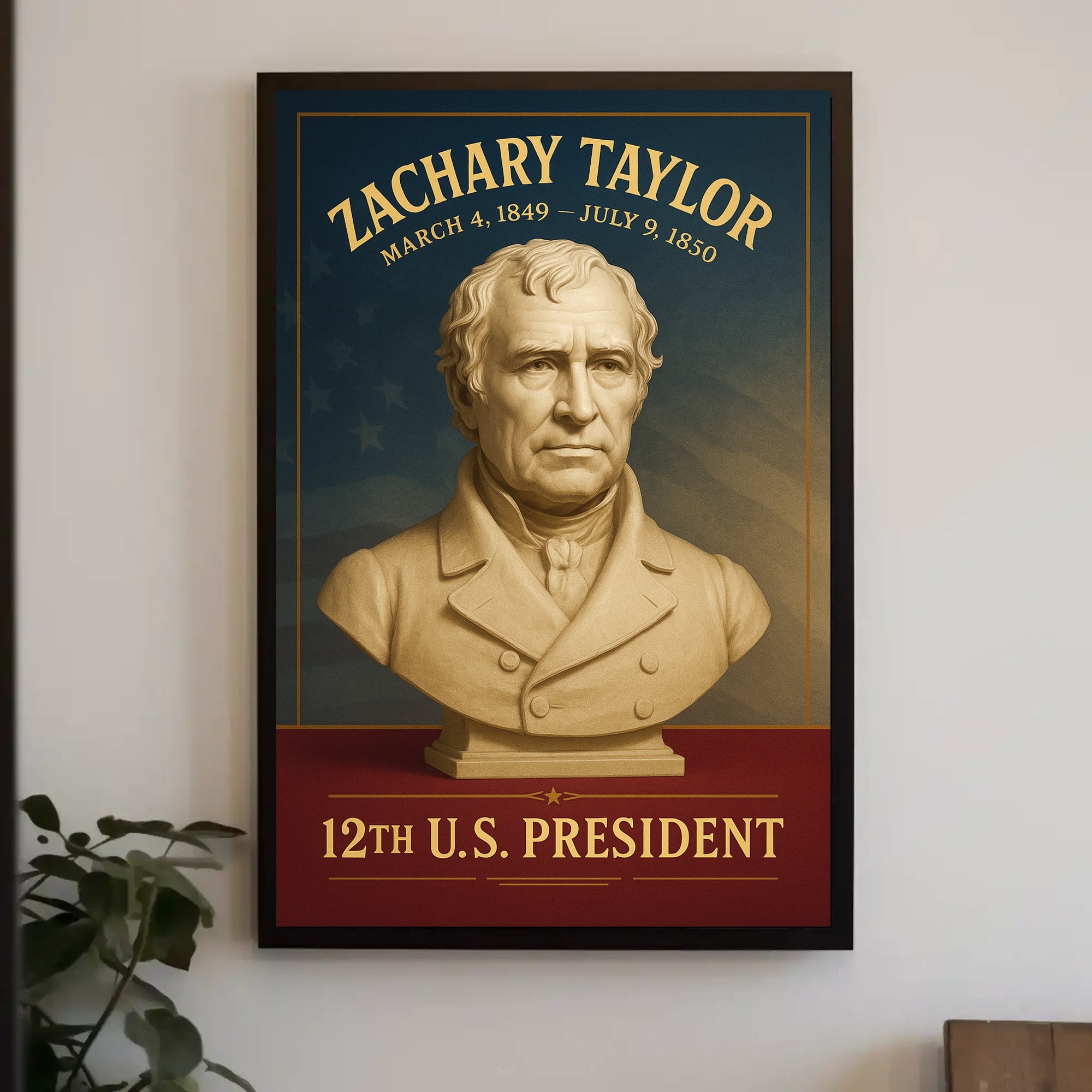 Vintage U.S. Presidential History Art: Historical or Presidential Poster PosterGoat