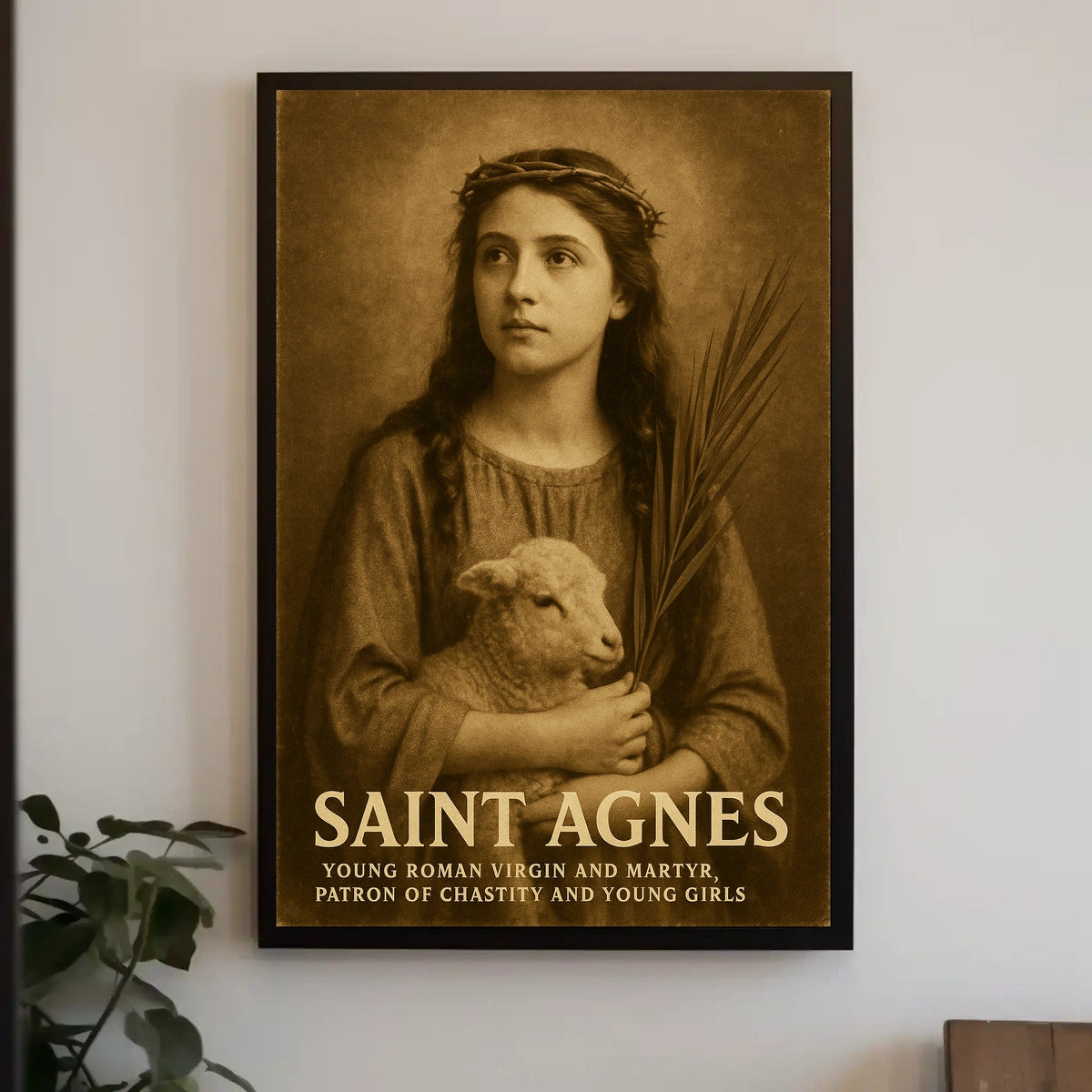 Saint Agnes Patron Of Chastity Poster