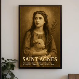 Saint Agnes Patron Of Chastity Poster