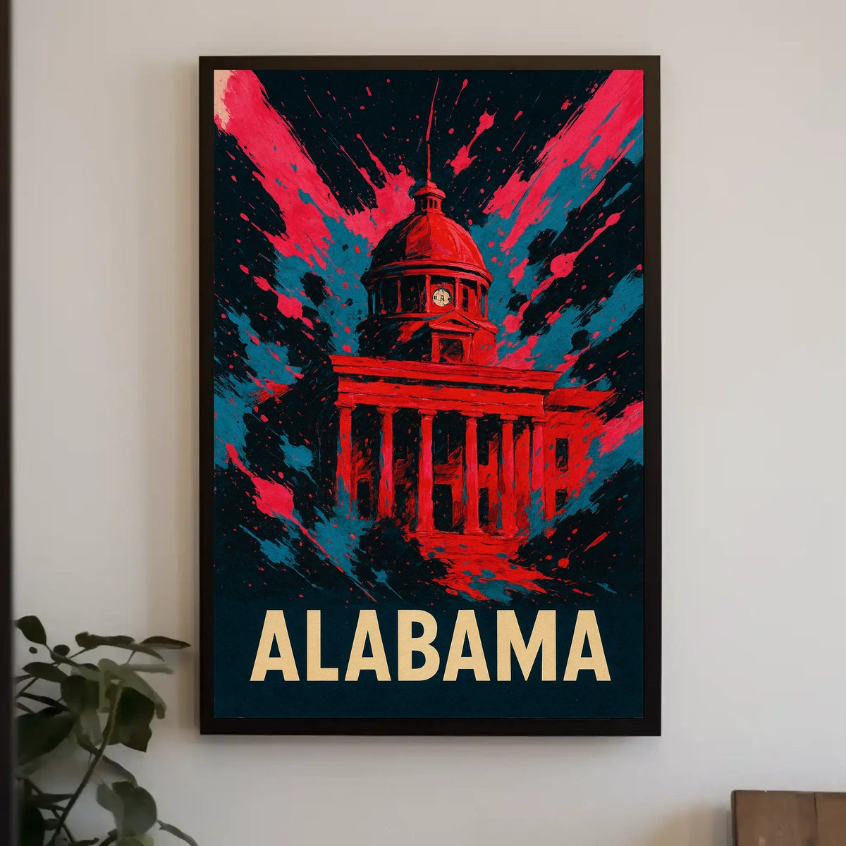 Alabama Capitol Art Poster