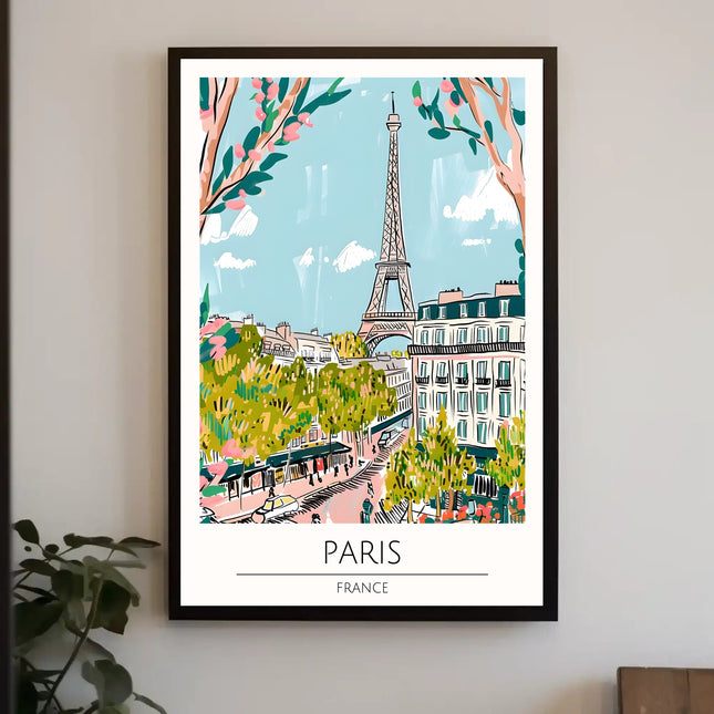 Paris in Bloom Poster