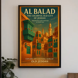 Al Balad The Colorful Old City Of Poster
