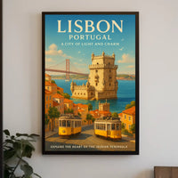 Lisbon, Portugal A City of Light and Charm Poster