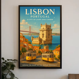 Lisbon, Portugal A City of Light and Charm Poster
