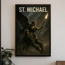 Saint Michael the Archangel Spiritual Art Poster