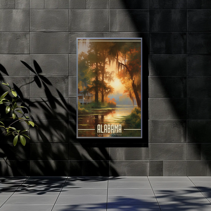 Alabama Vintage Poster