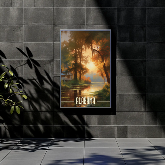 Alabama Vintage Poster