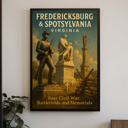 Fredericksburg Spotsylvania Civil War Poster