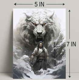Warrior And The White Tiger Poster