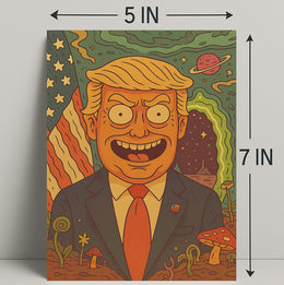 Cosmic Cartoon President Poster PosterGoat