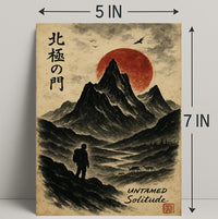 Untamed Solitude: Adventure Art Print Cultural or Heritage Poster