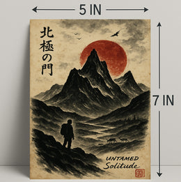 Untamed Solitude: Adventure Art Print Cultural or Heritage Poster