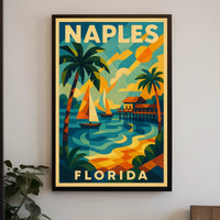Naples Florida A Tropical Paradise Poster Wall Art