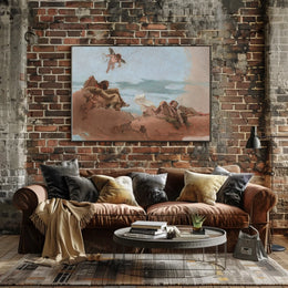 Divine Clouds and Cherubs Fantasy or Mythology Poster