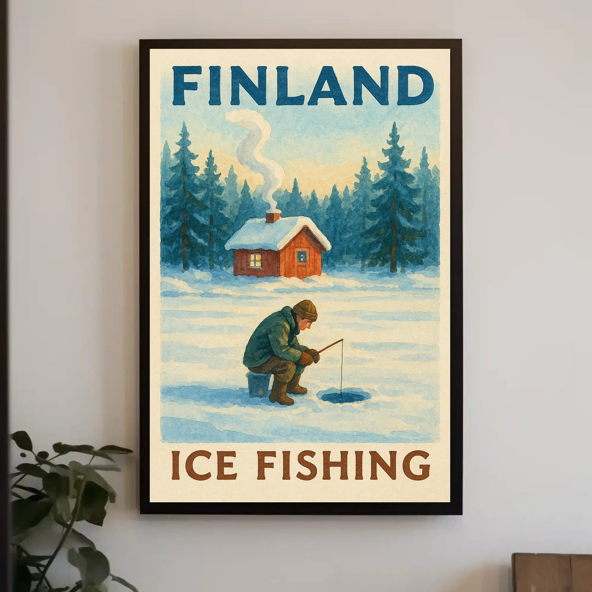 Finland Ice Fishing Adventure Poster