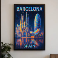 Barcelona A Vibrant Cityscape Poster