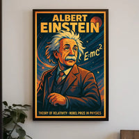 Einstein Relativity Vintage Science Enthusiast Poster
