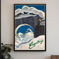Vintage Engelberg Switzerland Travel Poster PosterGoat