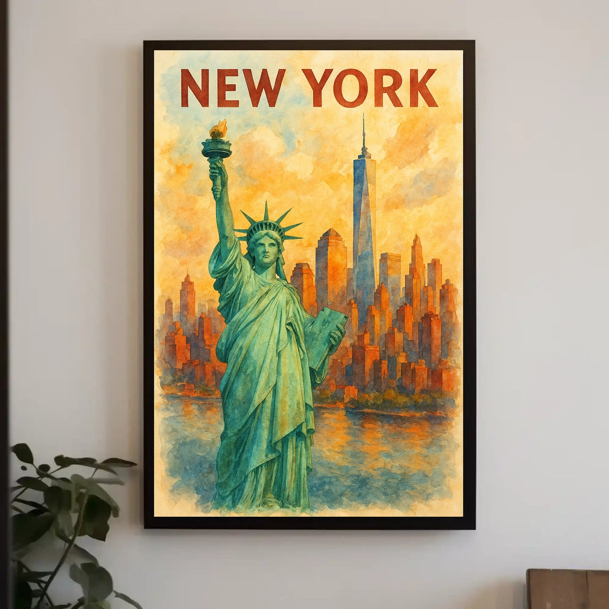 New York Cityscape Poster