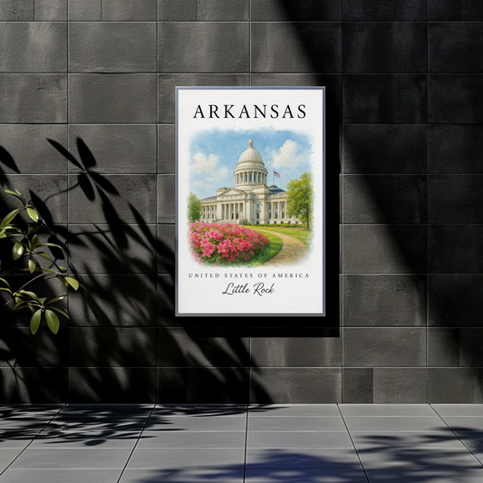 Arkansas, Little Rock Signature Series Vintage Travel Poster