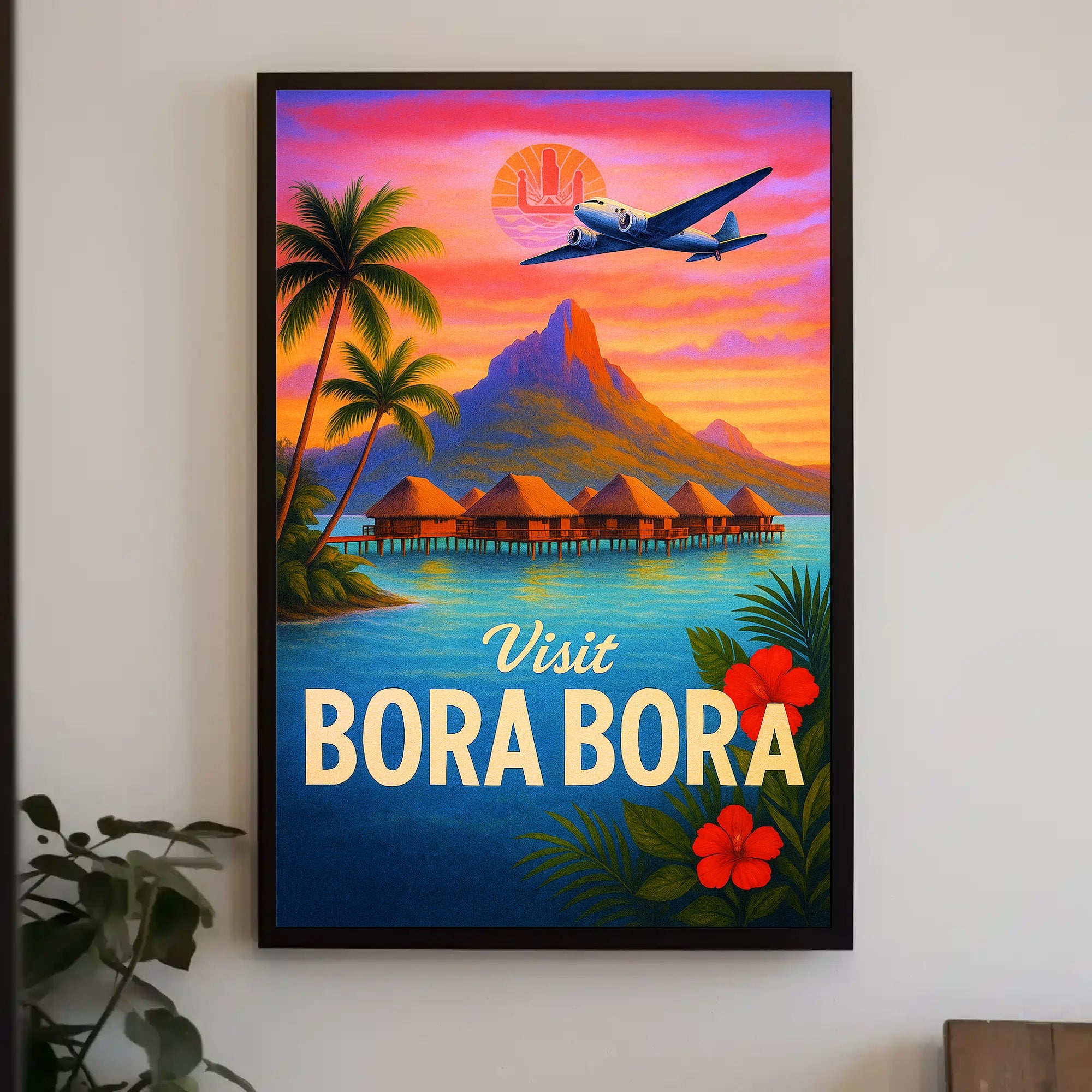 Visit Bora Bora Poster PosterGoat