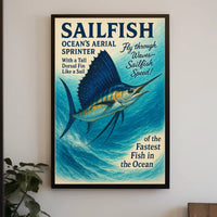 Sailfish Oceans Aerial Sprinter Poster