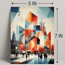 Urban Geometric Symphony Poster