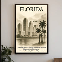Florida The Sunshine State Poster PosterGoat