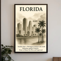 Florida The Sunshine State Poster PosterGoat