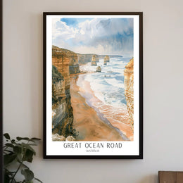 Great Ocean Road Scenic Travel Poster PosterGoat