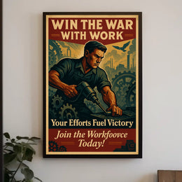 Win the War with Work Poster