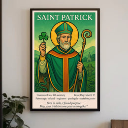 Saint Patrick Patron of Ireland Poster PosterGoat