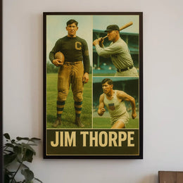 Jim Thorpe Legendary Athlete Poster