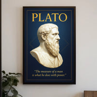 Plato The Measure of a Man Poster PosterGoat