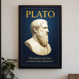 Plato The Measure of a Man Poster PosterGoat