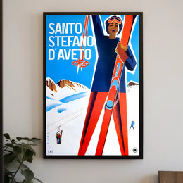 Santo Stefano dAveto Ski Poster