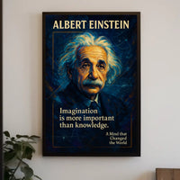 Albert Einstein Inspirational Quote Art Poster