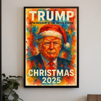 Futuristic Santa with Political Edge - Christmas Poster