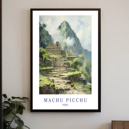 Machu Picchu Journey: Serene Beauty Travel Poster PosterGoat
