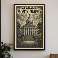 Alabama State Capitol Montgomery Poster