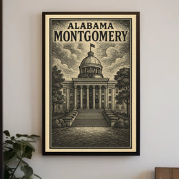 Alabama State Capitol Montgomery Poster