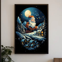 Enchanted Winter Wonderland Christmas Poster - Fantasy or Mythology Poster