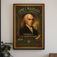 James Madison Architect of Democracy Poster