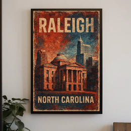 Raleigh, North Carolina Poster