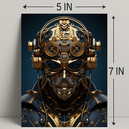 Steampunk Cyborg Poster PosterGoat
